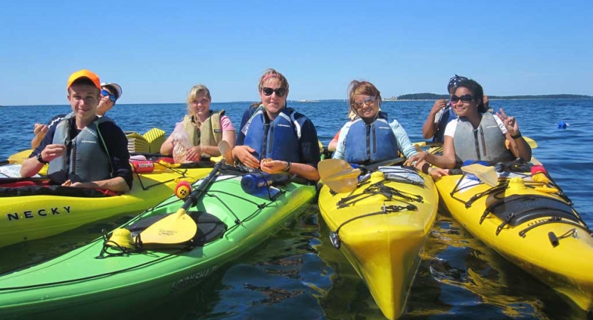 kayaking course for teens in maine